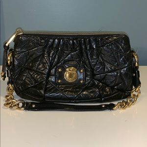 Marc Jacobs black leather shoulder bag